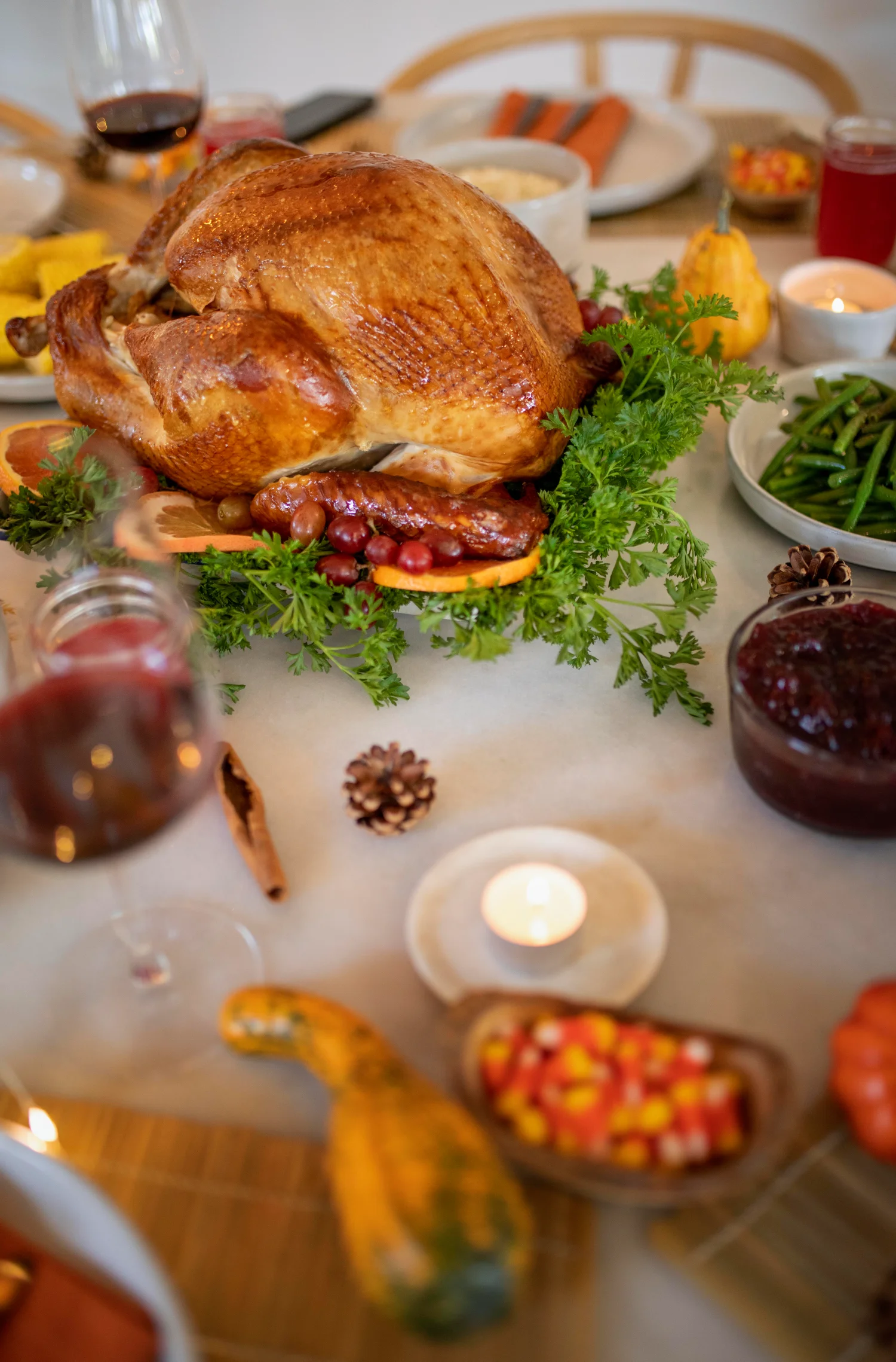 Holiday dinner dishes